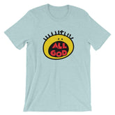 All God Christian Shirt 90s Baby Shirt EternalChristianTees Heather Prism Ice Blue XX-Large
